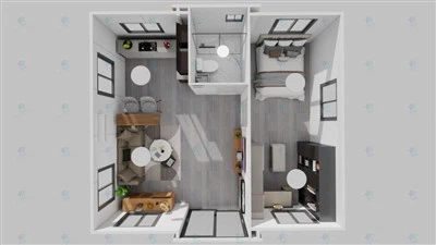 20FT 1 sovrum Granny Flats